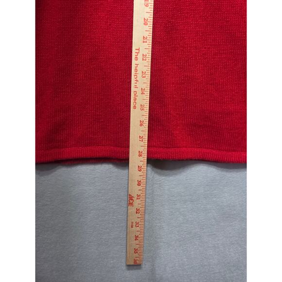 White Stag 3X 22W 24W Red Ugly Christmas Sweater Vest Reindeer Lights Applique - Picture 4 of 5